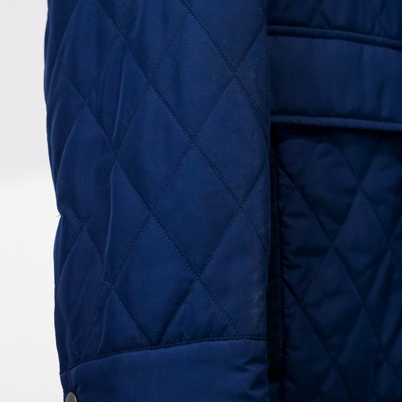 Canali Navy Quilted Zip Jacket - Picture 6 of 16